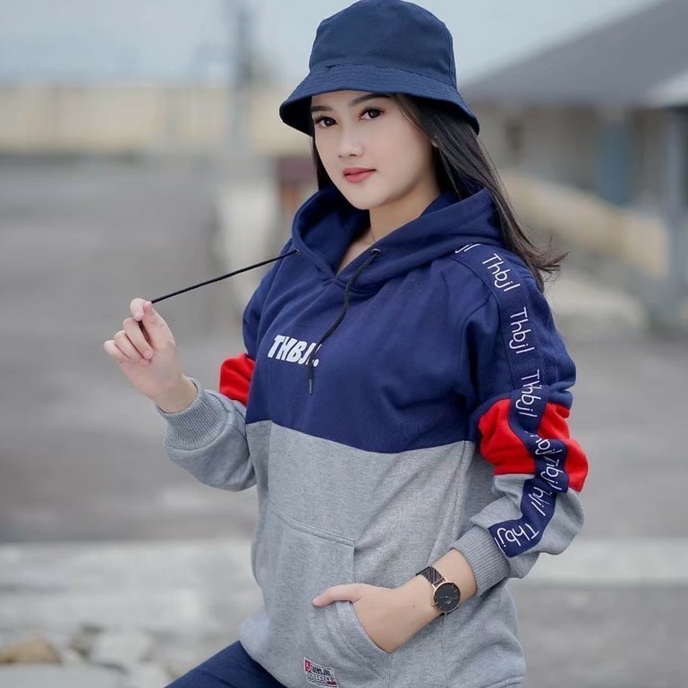 Hoodie Wanita Oversize Tebal Murah Sweater 3D Original Distro Bandung Size M L XL The Bojiel-8