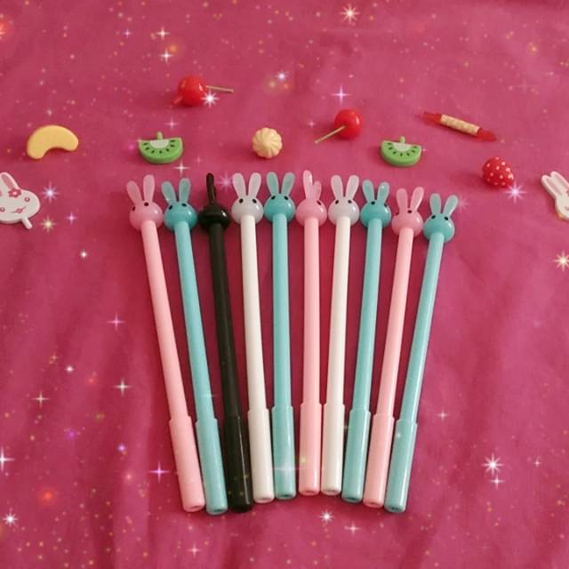 

Pulpen Gel Karakter Lucu Bentuk Kepala Kelinci