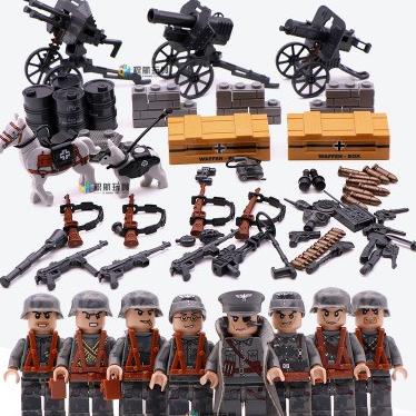 8Pcs Dilong 71002 Swat Army Military Tentara Polisi Lego Minifigure