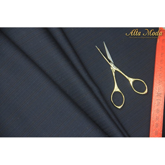 

Alta Moda Fancy Wool Midnight Blue Pin Stripe Bronze (1M)