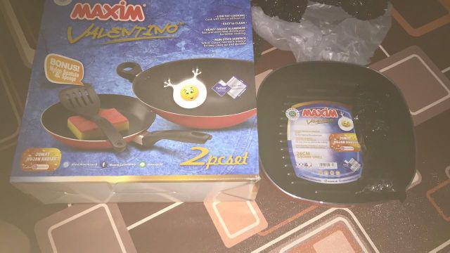 Maxim Valentino Set Wajan Dan Teflon