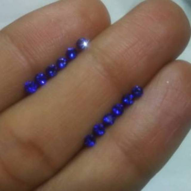 Batu asli natural blue saphire / safir mini - blue sapphire tabur