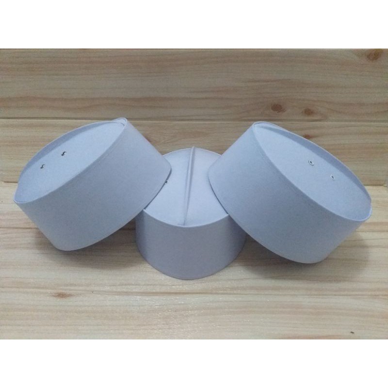 PECI  SONGKOK /KOPIAH HAJI ASAGOFAH POLOS PUTIH KAKU/BATOK