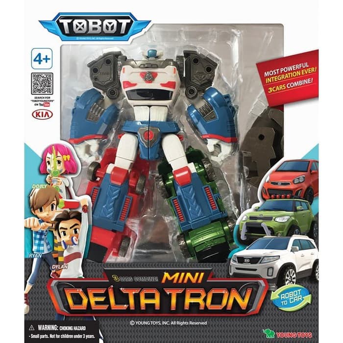 TOBOT MINI DELTATRON - 3 CARS COMBINE - ORIGINAL YOUNG TOYS