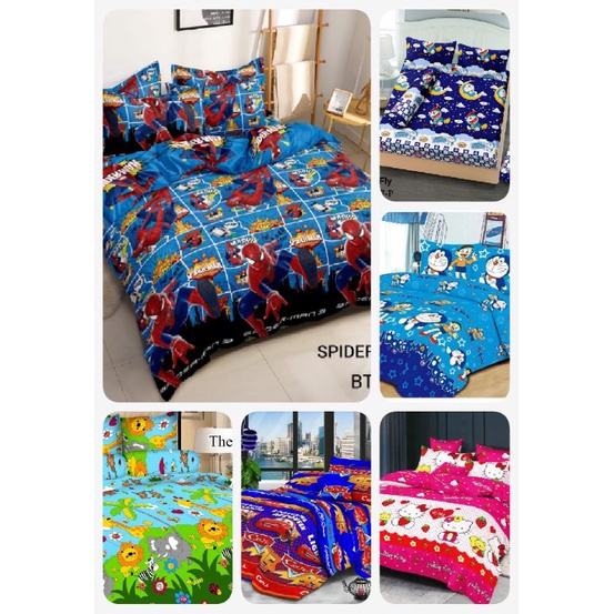 SEPREI MURAH (KOMPLIT) MOTIF ANAK,KARAKTER UK 180*160*120