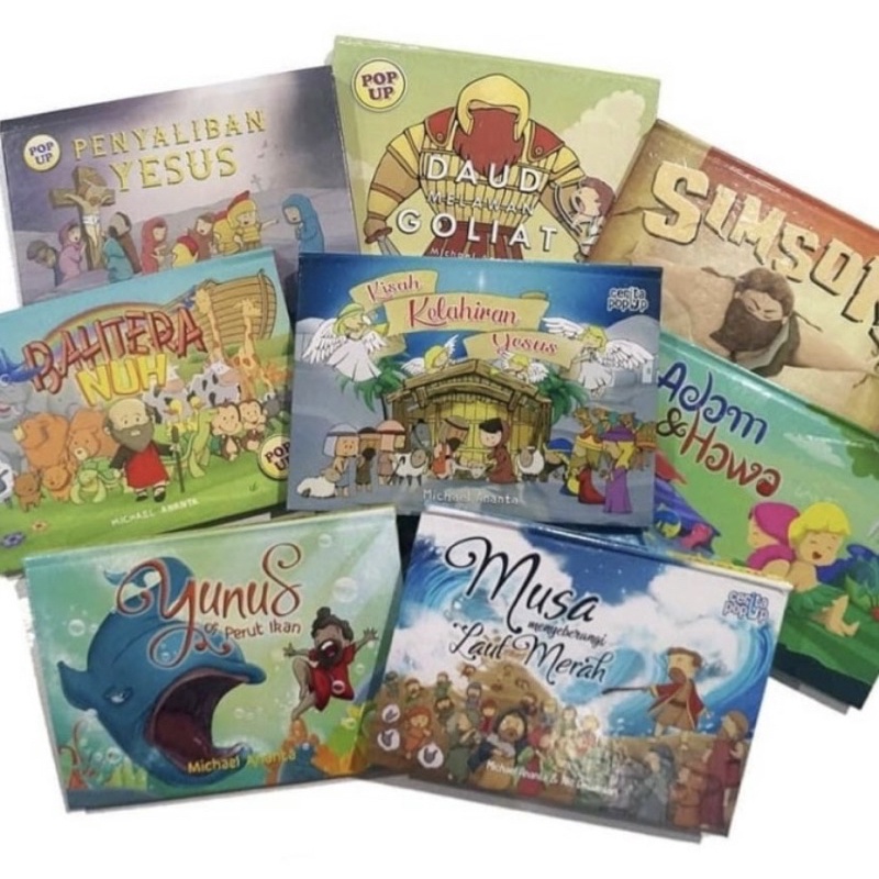 Pop Up Alkitab Buku Anak Kids Bible Story Book