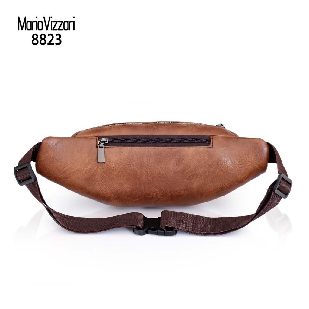 Tas Selempang Waistbag Pria Kulit Mario Vizzari Asher (8823)