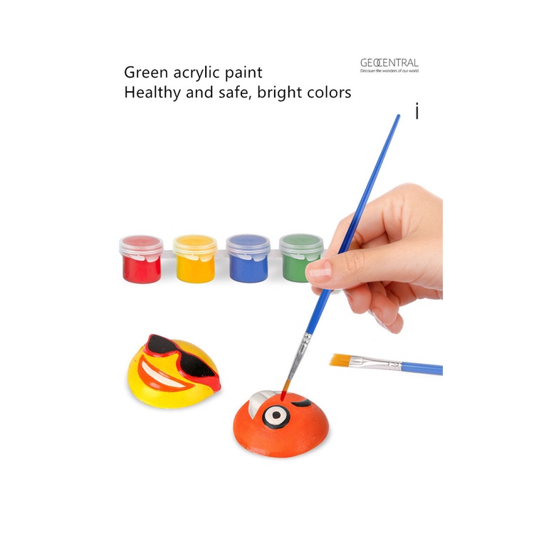 Set Melukis 3D Emoji Smiley face Painting Set DIY Mewarnai Emoji 3D Paint Set