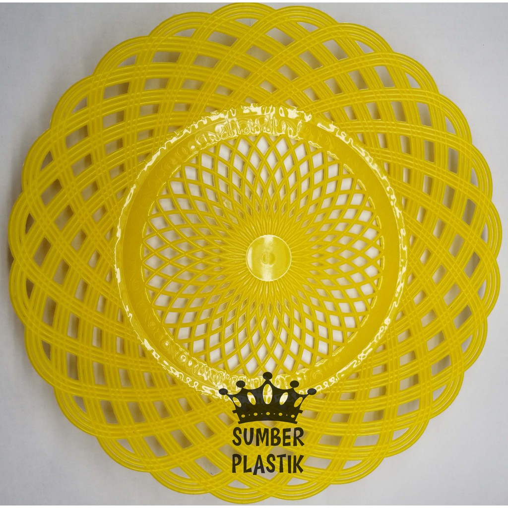 PROMO!! Piring Rotan Plastik anyaman (1PCS)