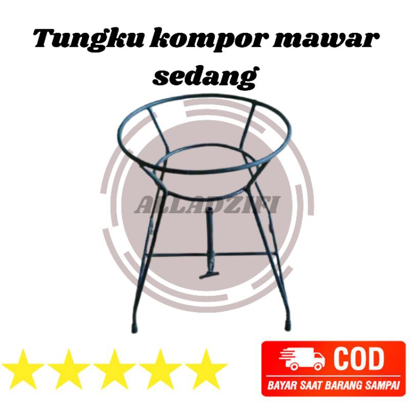 Dudukan jagrag Tungku  kompor gas semawar sedang