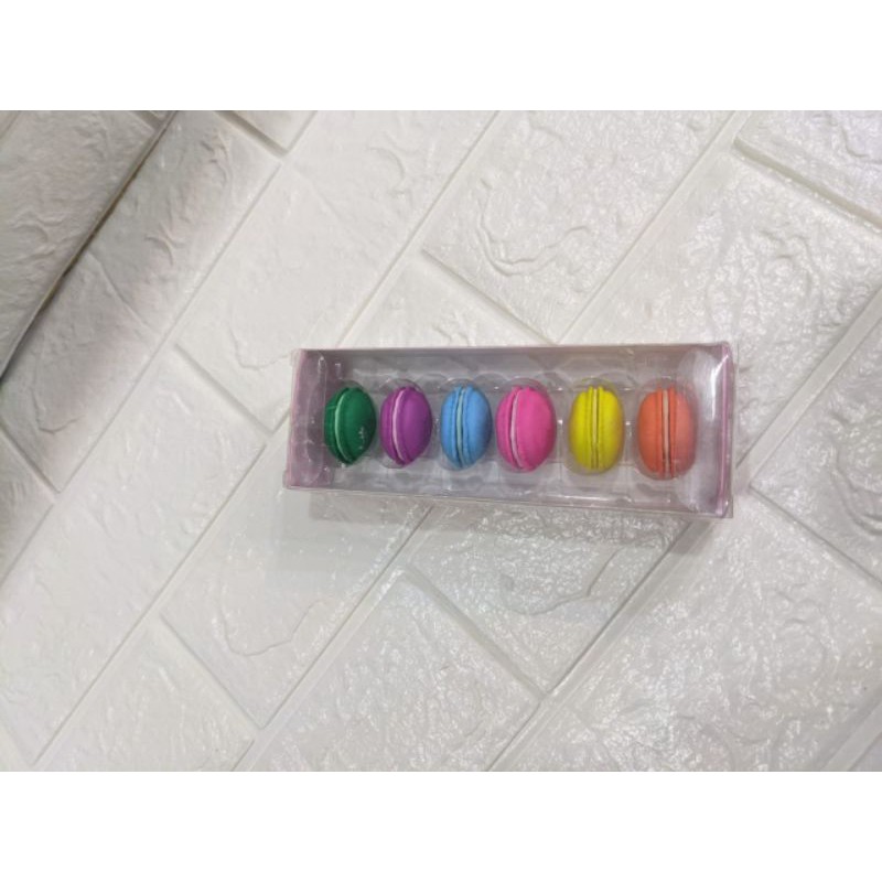 

Macaroons Eraser Set. penghapus isi 5