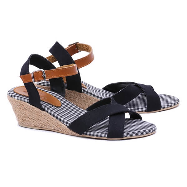 Garucci Sandal Wanita Wedges / Sandal Wedges Wanita / Sandal Casual Wanita - GKI 5296 JoyJoy