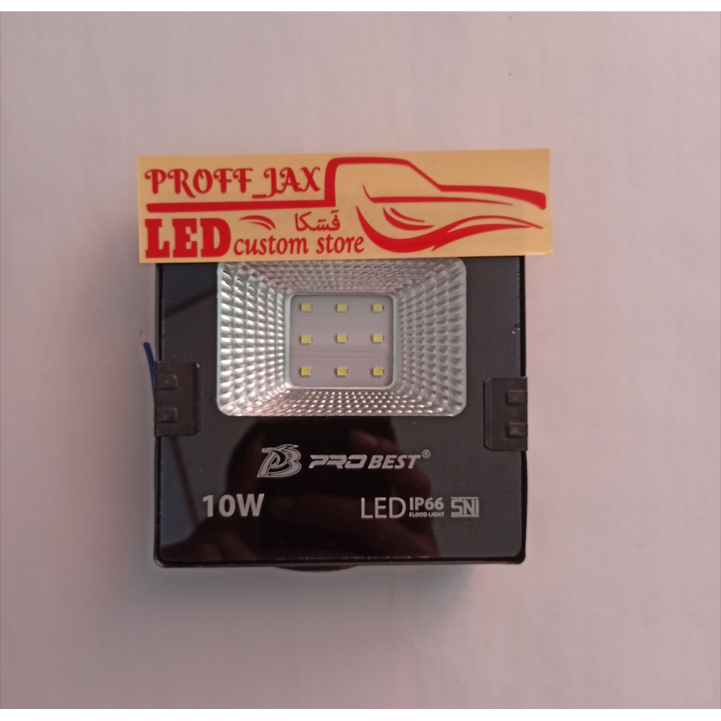 Lampu tembak 10W IP66 warna cahaya putih