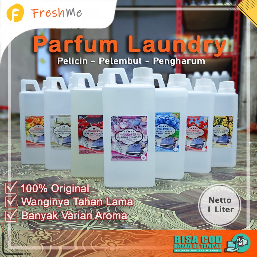 Parfum Laundry Freshme wangi tahan lama kemasan 1 Liter | Pengharum Pakaian Murah