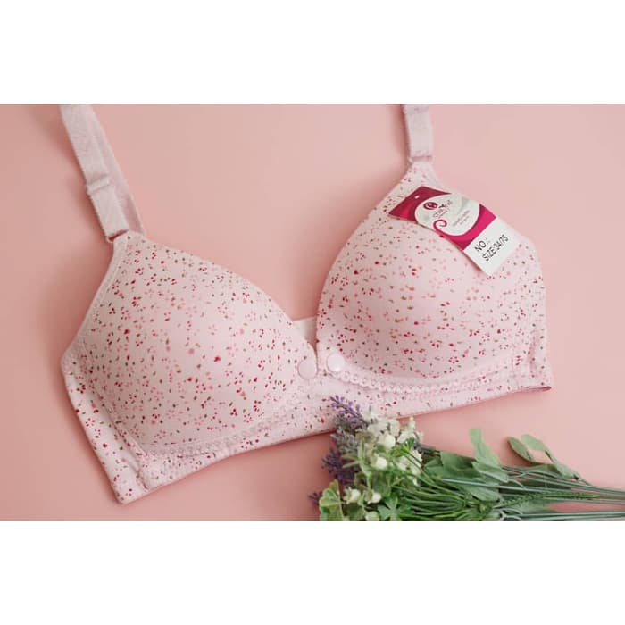 Bra Menyusui / BH Menyusui Nursing Bra Chelyne Flower 923 tanpa kawat / Kutang