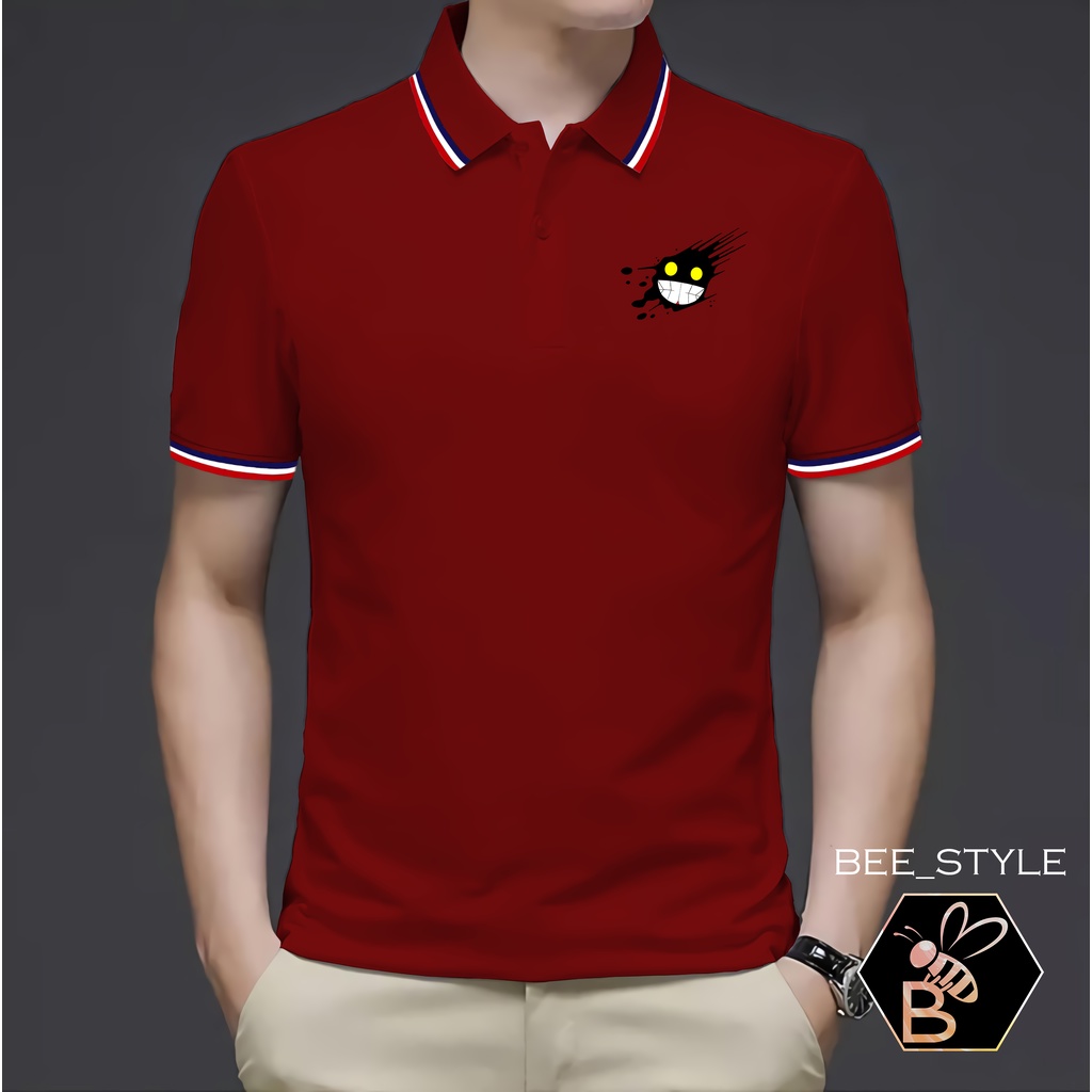 Kaos Pria Kerah List logo Mad Ink DTF / Kaos Kerah List Pria Wanita Dewasa / Polo Shirt List Lengan Pendek / Kaos Polos / Kaos Jumbo