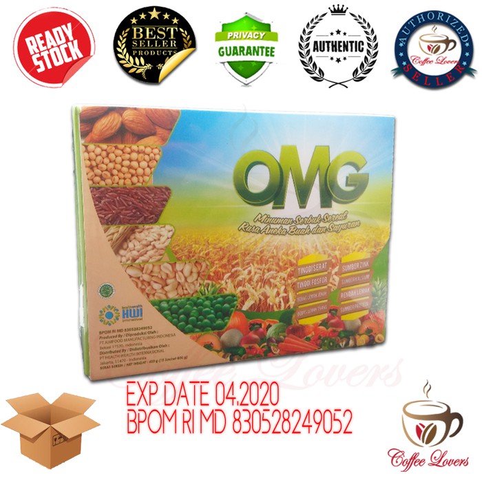 

OMG ORGANIC MULTI GRAIN MINUMAN SERBUK SEREAL RASA BUAH SAYURAN