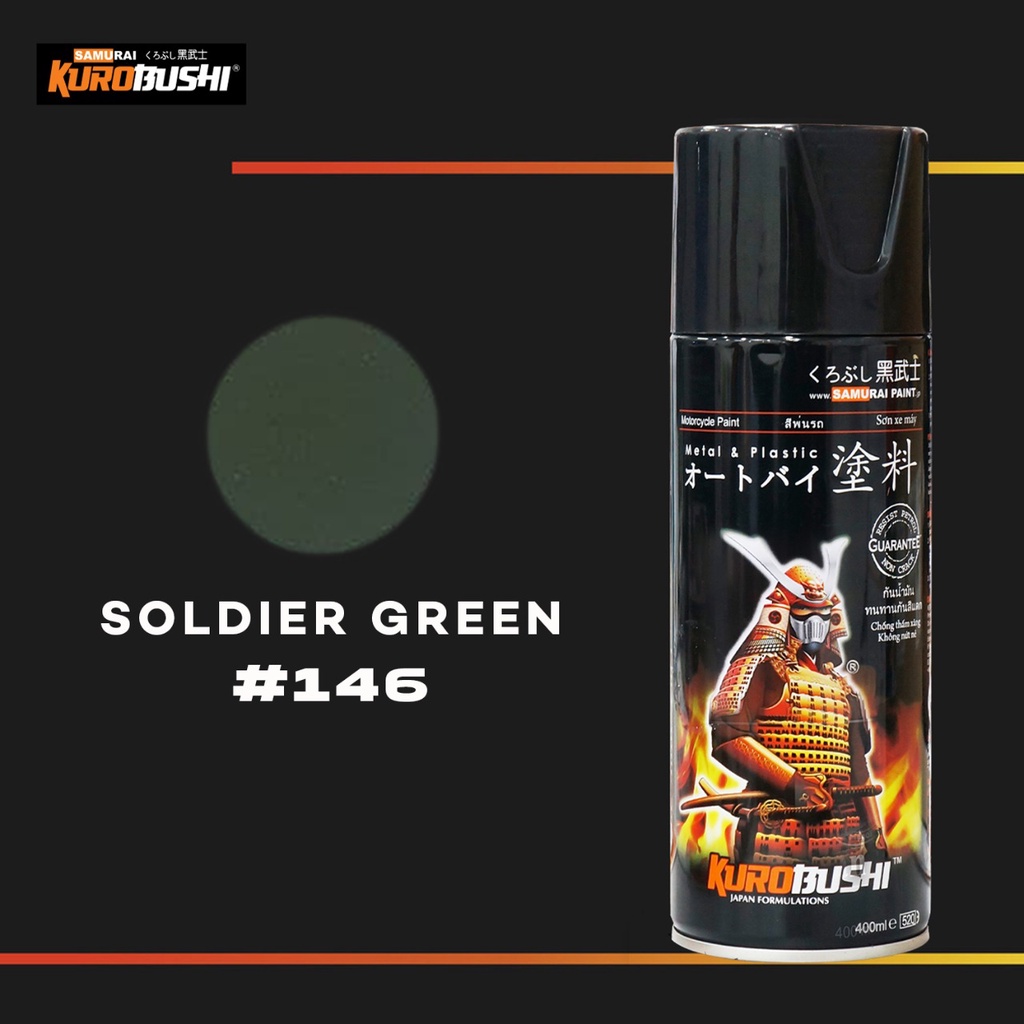 Samuraipaint, Soldier Green 146, Cat Aerosol Cat Kompresor