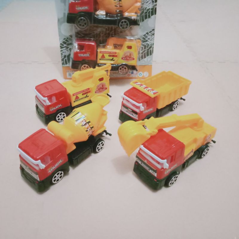 Mainan Enginering Truck Kemasan set isi 4pcs