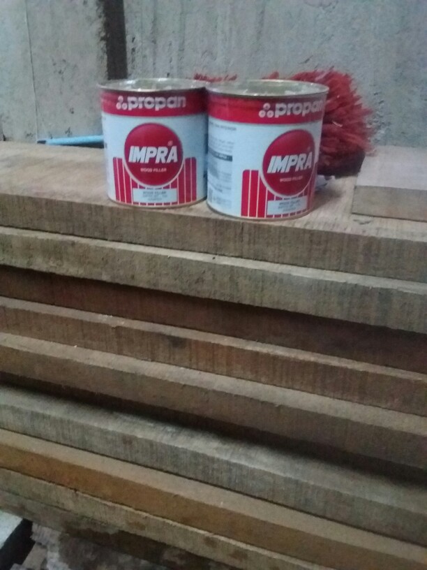 Dempul Kayu / Wood Filler Impra ( Warna Kamper - Jati)