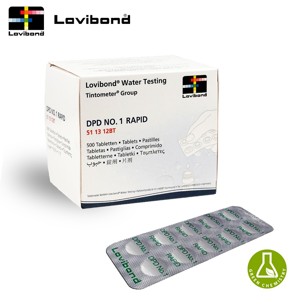 Refill Alat Test Kit Kolam Renang Untuk Kadar Klorin Merk Lovibond DPD No.1 Rapid 500 Tablet Buatan 
