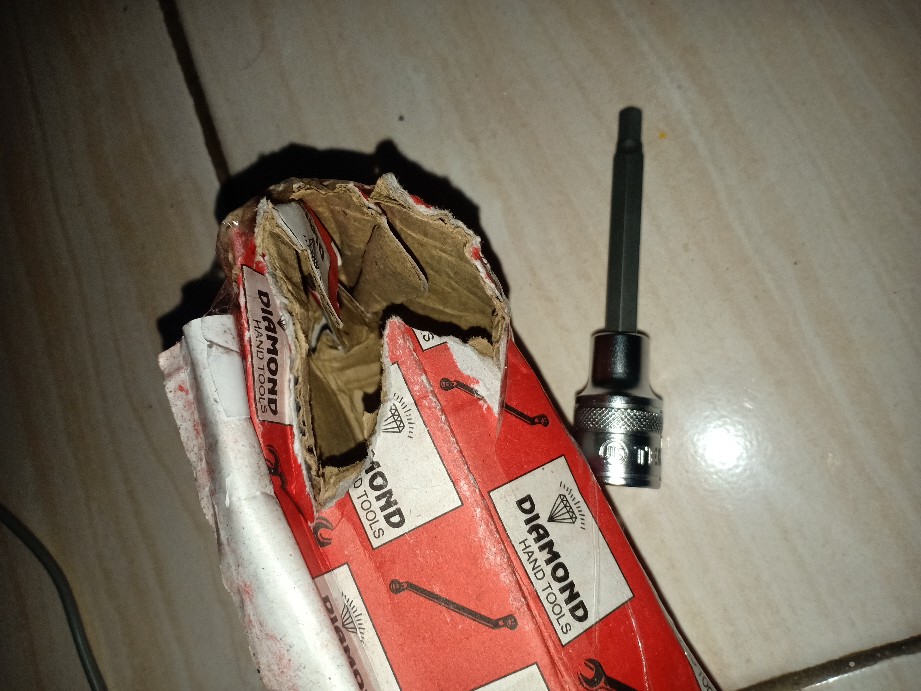 Kunci L Model Sock 1/2 Hex Bit Tekiro 4 / 5 / 6 Mm