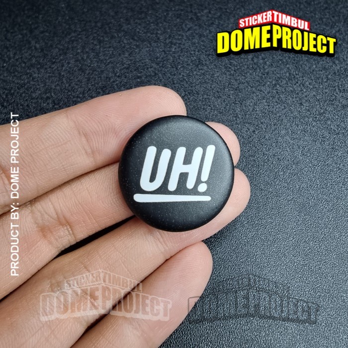 UH! PIN PENITI 25MM BUTTON PIN AKSESORIES ROMPI AKSESORIES TAS