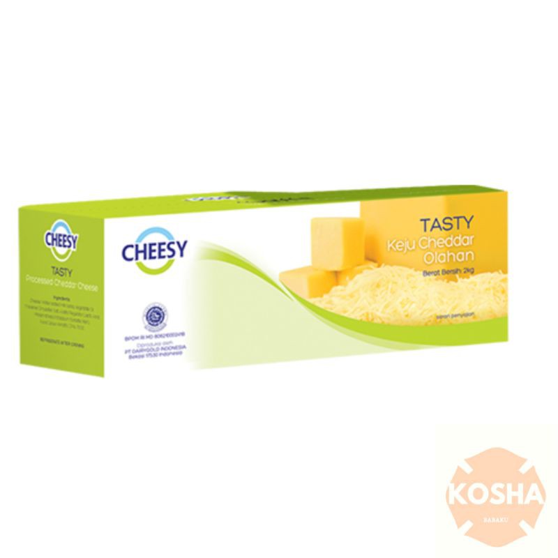 

keju/cheesy/Tasty Cheddar Cheese (8×2kg@slop)