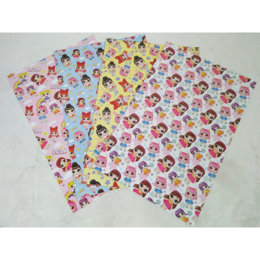 

kertas kado perlembar motif lol SVN248