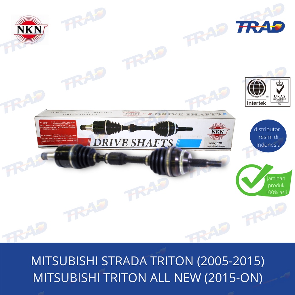 Drive Shaft As Roda CV Joint Assy Triton HDX