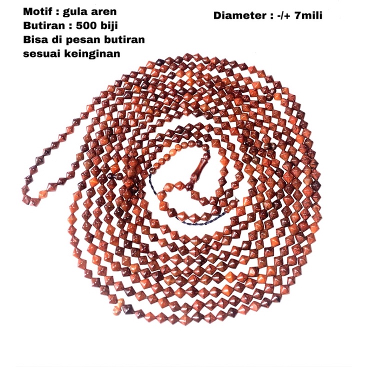 TASBIH 1000 MOTIF GULA AREN / WAJIK