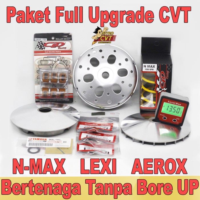 Full Spek CVT Upgrade NMAX AEROX 155 LEXI 125 - NMAX 2017-2021