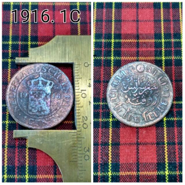 Koin 1916. 1C Nederlandsch Indie