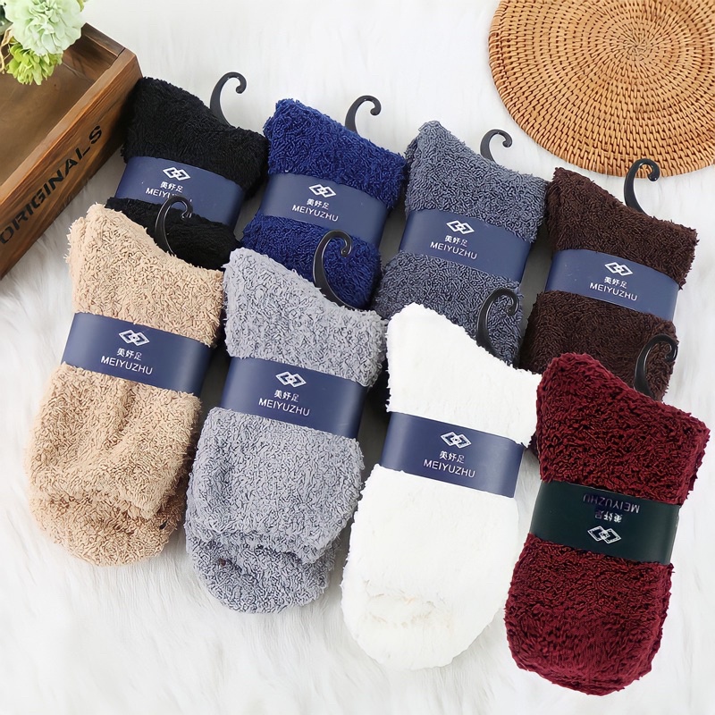 Kaos Kaki wool thermal socks unisex cowok cewek wol hangat tebal pria wanita import
