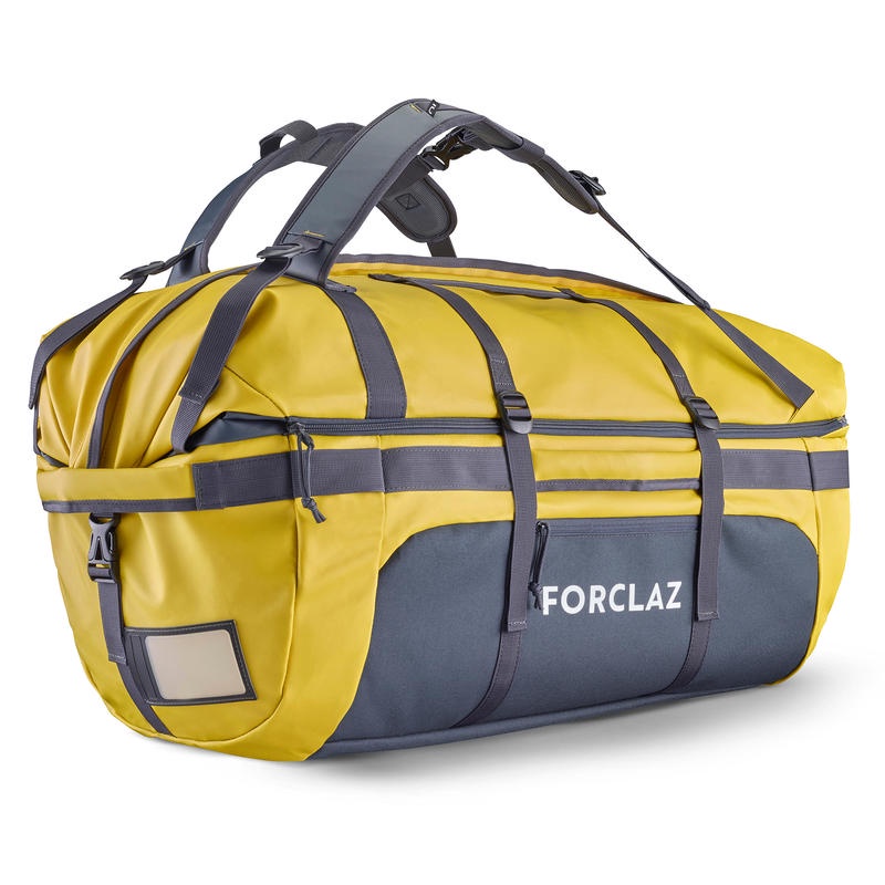 FORCLAZ Voyage Tas Gunung Extend 80-120 L Trekking Hiking Carry Bag - Yellow