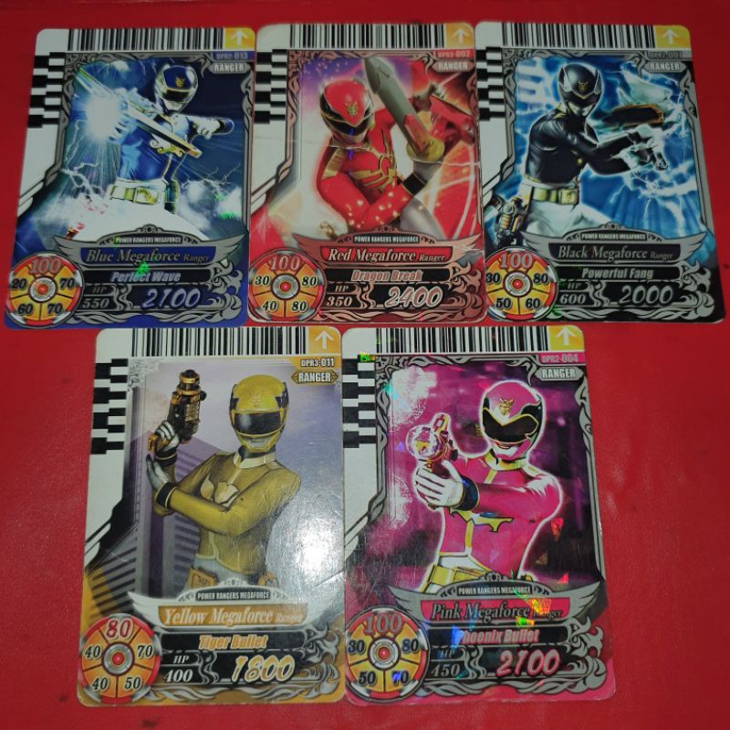 Power rangers card battle megaforce set