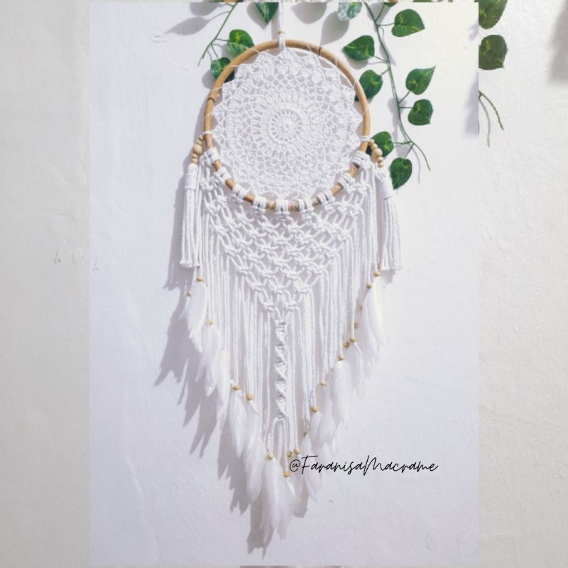 Dreamcatcher rotan macrame