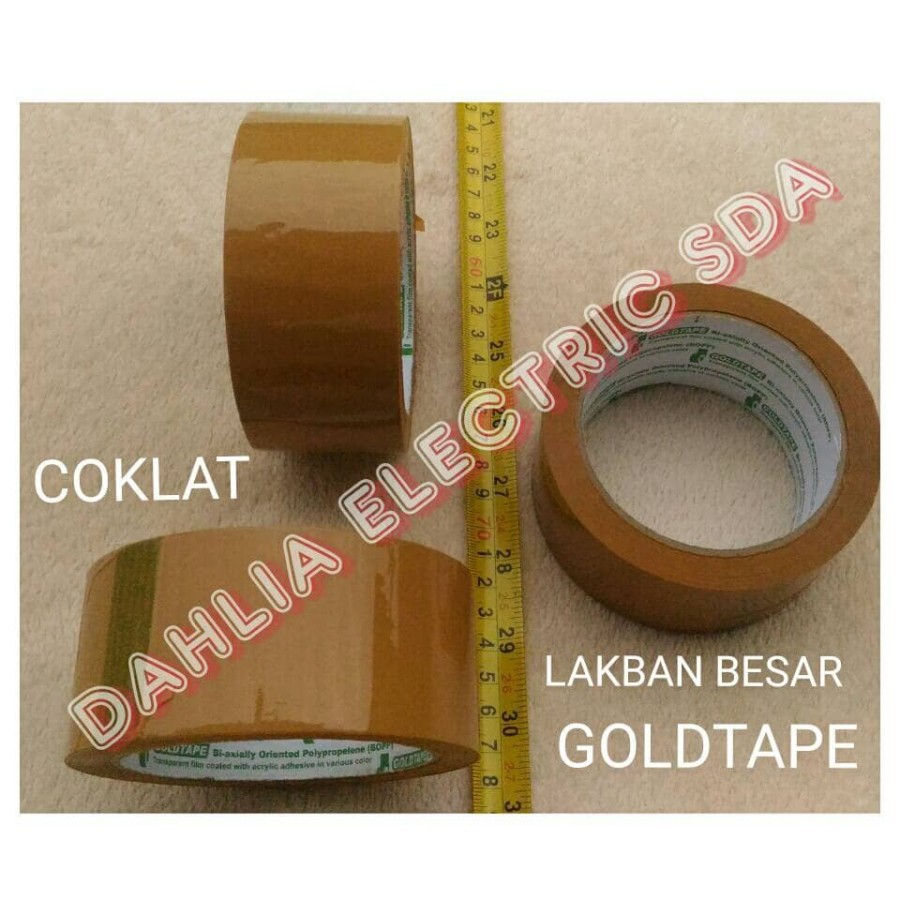

LAKBAN COKLAT/ISOLASI COKLAT GOLDTAPE