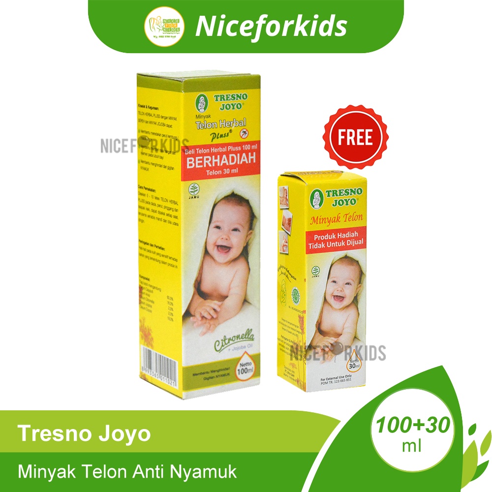 Telon TJ 100 ml Free 30 ml / Tresno Joyo Minyak Telon Plus Anti Nyamuk