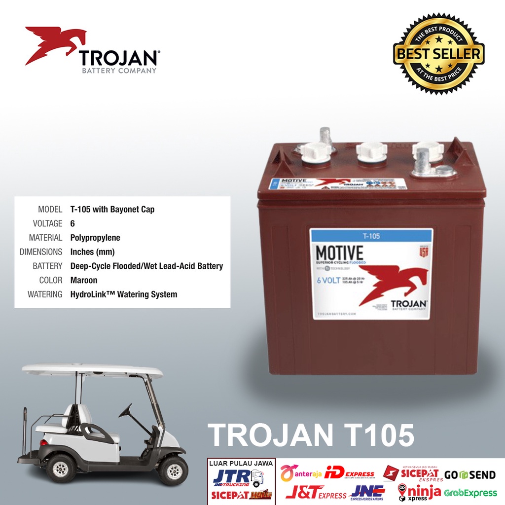 Aki Mobil Golf Trojan T105 Plus