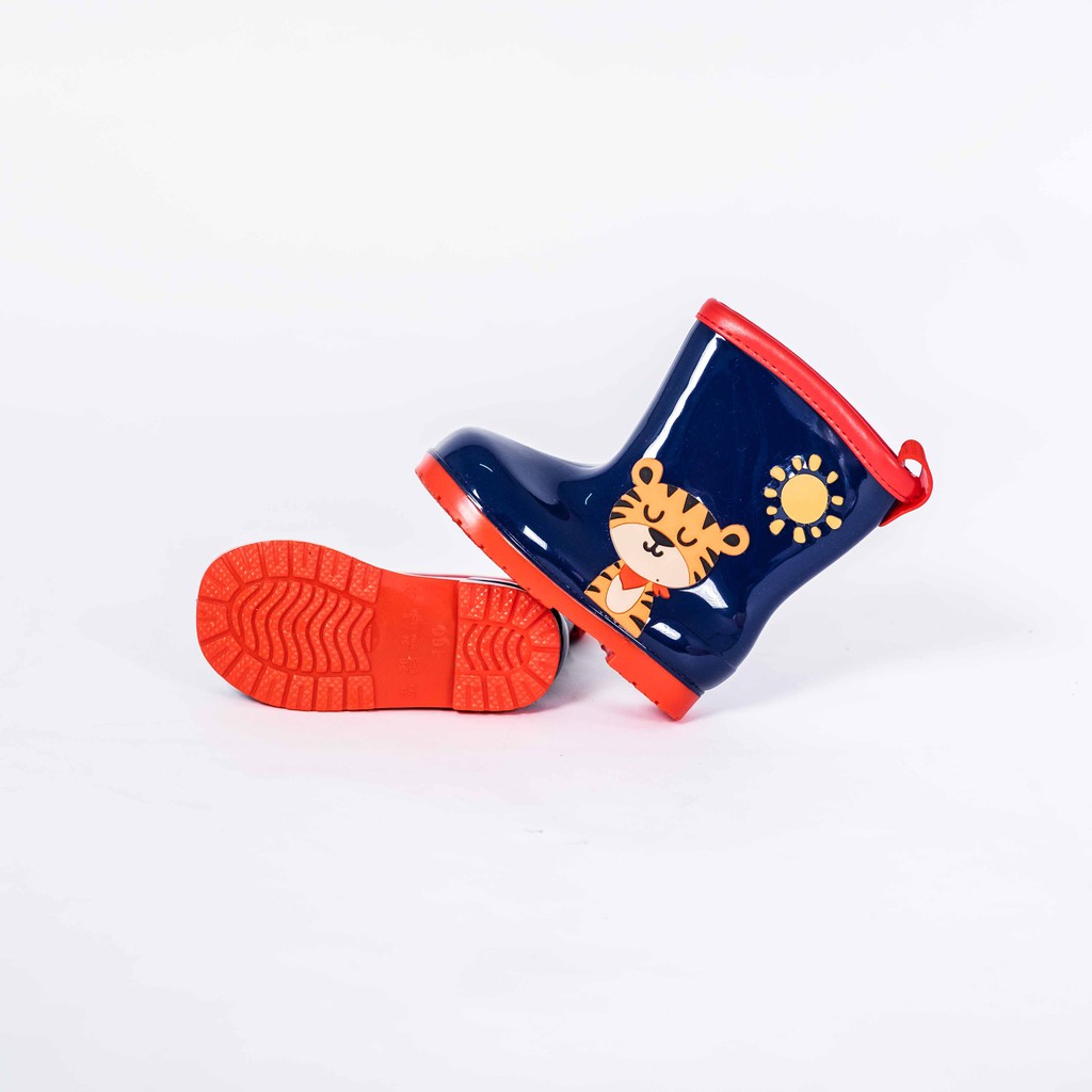 Sepatu boots anak PAUD TK sepatu hujan animal lis / karet  / sepatu anak SD / sepatu karet / sepatu AP / sepatu gardening anak- 1903A COD 4U CLOTHING