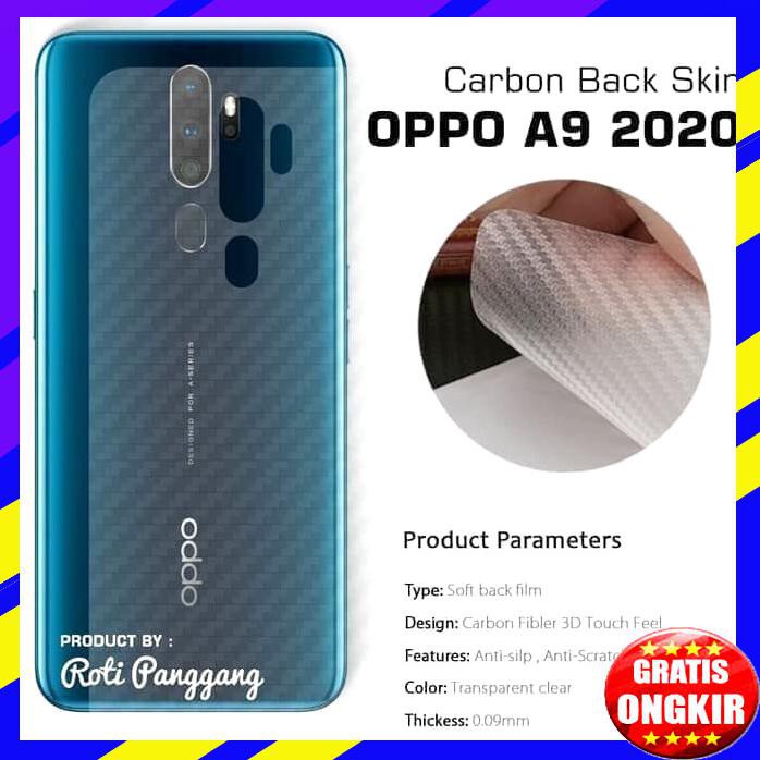 ACC HP OPPO A9 2020 A5 2020 SKIN CARBON GARSKIN ANTI GORES BELAKANG