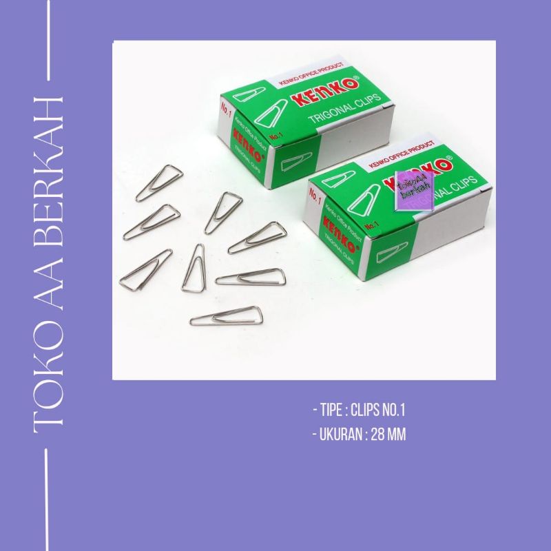 

Paper Clips Kenko / Penjepit Kertas / Klip Kertas