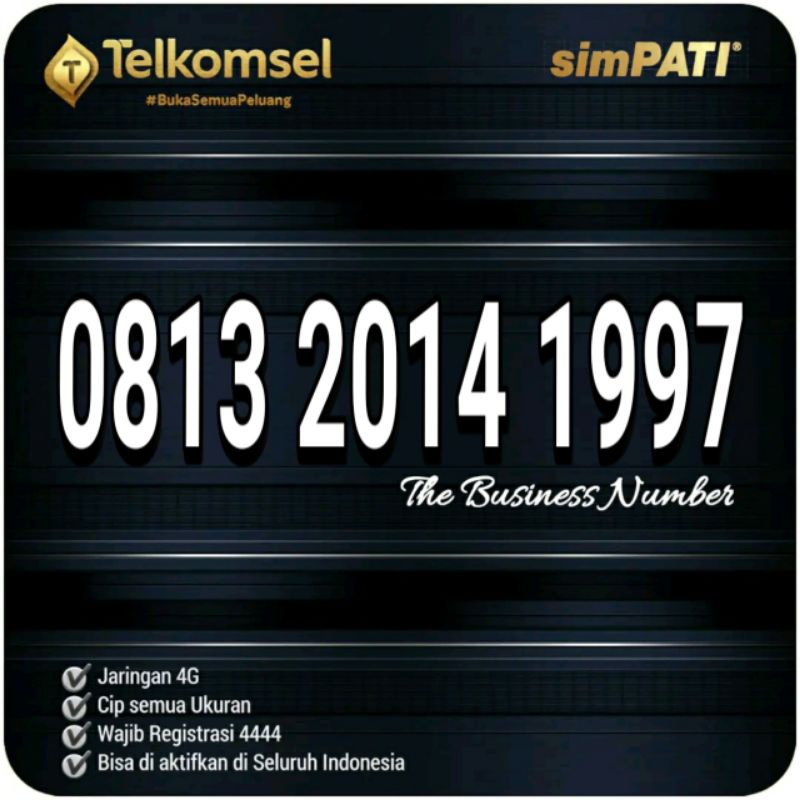 0813 2014 1997 nomor cantik simpati dobel tahun 2014 1997