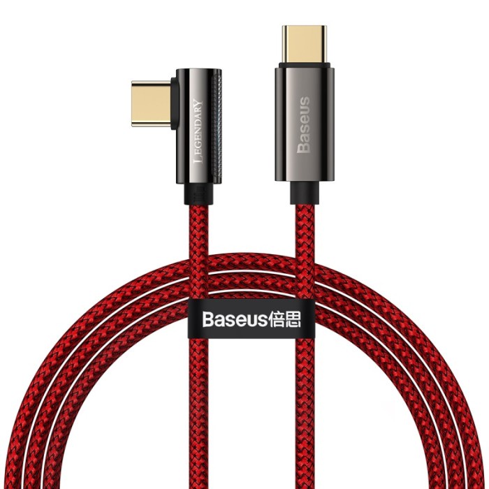 BASEUS Kabel Legend Series Elbow Fast Charging Data Cable Type-C to C 100W - CATCS