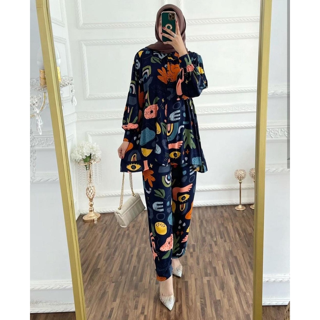 FAZLUNA GAMIS &amp; GAITZA ONESET PREMIUM RAYON PROMO ORIGINAL100%