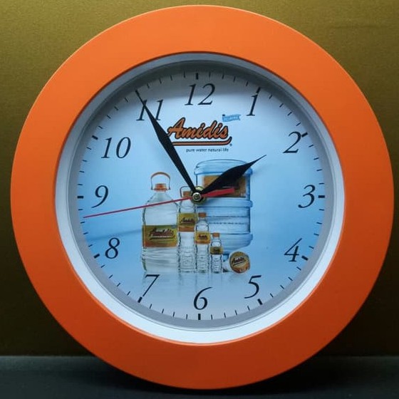 MURAH -- Souvenir Jam Dinding Custom Logo Kantor Perusahaan