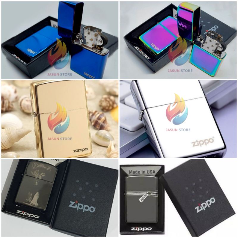 ZIPPO ICE (MURAH) ZIPPO ANEKA WARNA GLOSSY