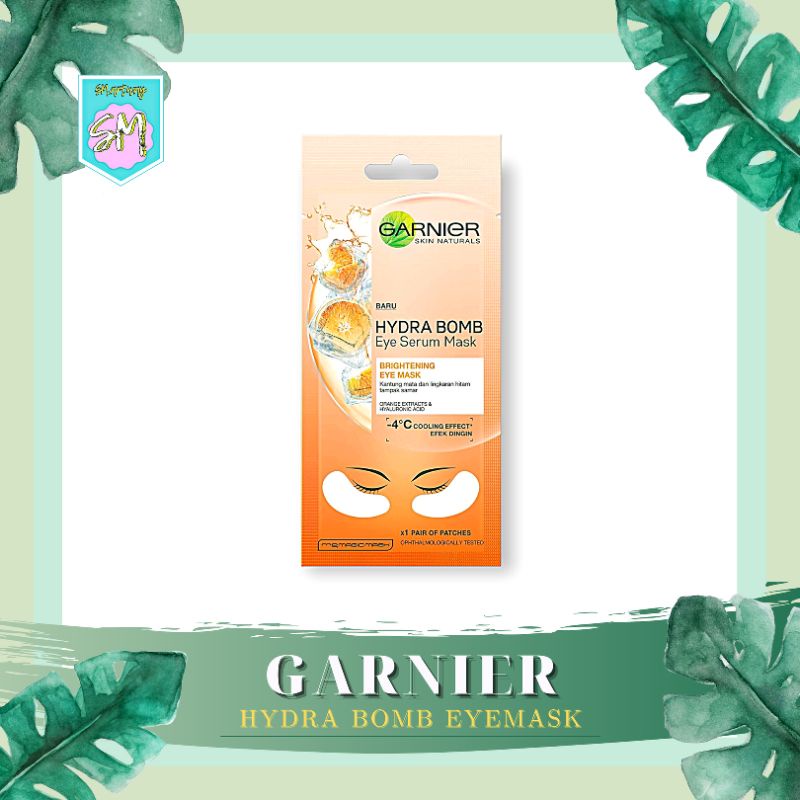GARNIER Hydra Bomb Brightening Eye Mask Serum Skin Care (Masker samarkan mata panda & Kantung Mata)