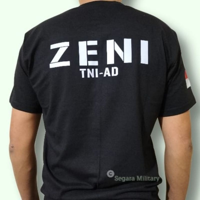 KAOS TNI ZENI AD//KAOS TNI AD//KAOS LENGAN PENDEK COMBED 30S